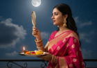 Karva Chauth Ritual Portrait: Capturing Tradition and Devotion Through AI Art