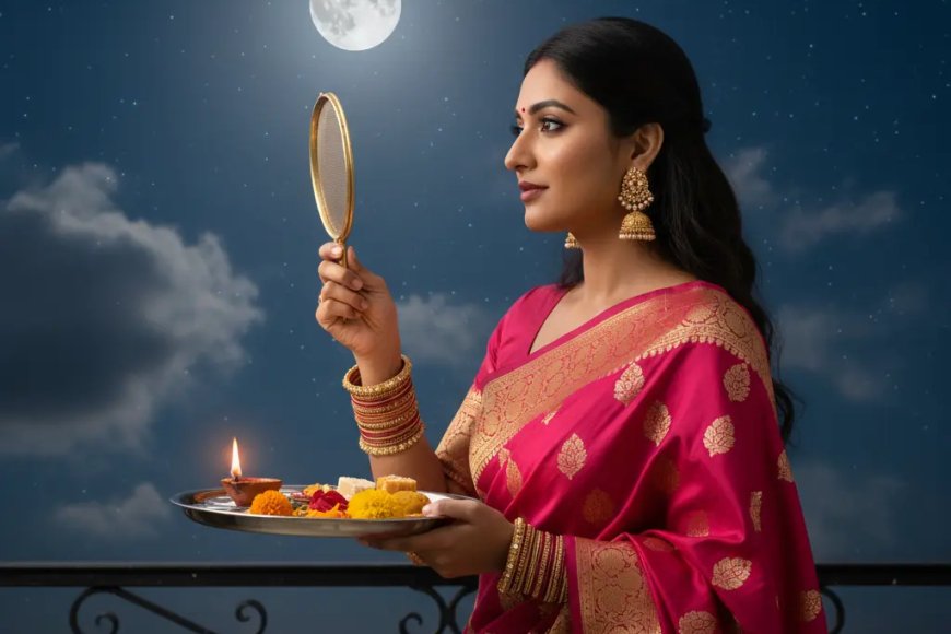 Karva Chauth Ritual Portrait: Capturing Tradition and Devotion Through AI Art