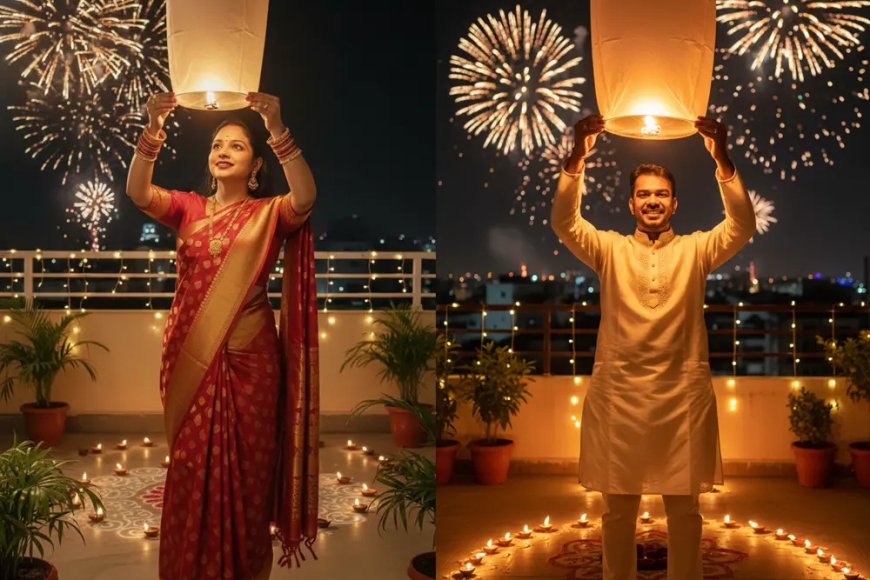 Create Diwali Celebration Photos with Your Own Face Using AI | Realistic &amp; Festive Portraits