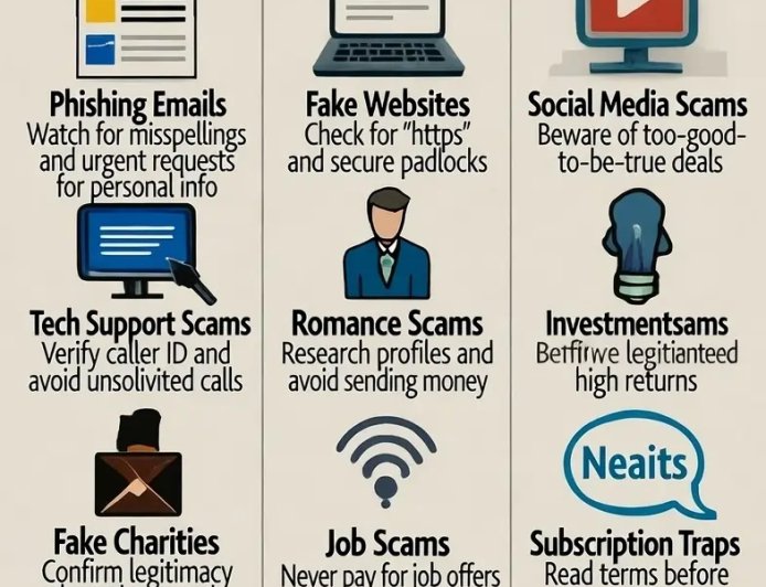 Top 10 Common Online Scams and How to Spot Them (2025 Guide)