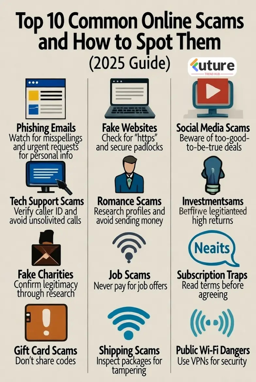 Top 10 Common Online Scams and How to Spot Them (2025 Guide)