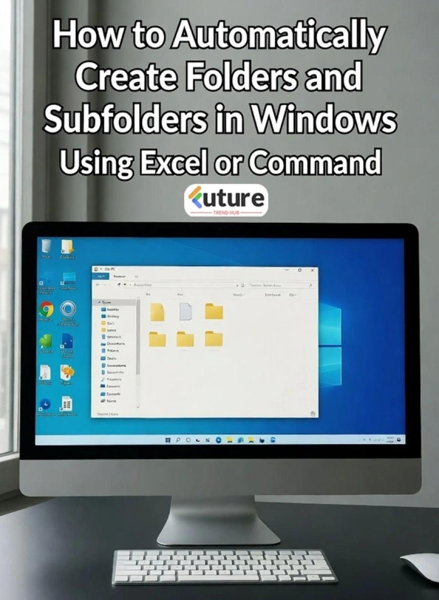How to Automatically Create Folders and Subfolders in Windows Using Excel or Command — Example with Indian City Names