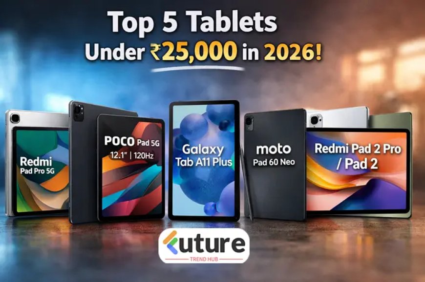 Top 5 Tablets Under Rs. 25,000 in 2026 — Best Value Picks (Jan 2026)