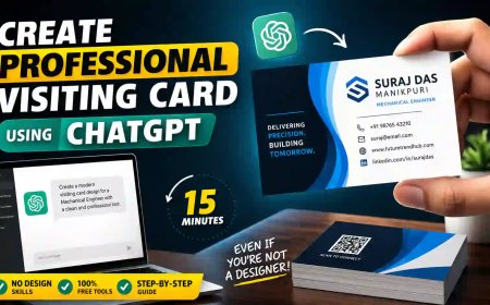 How to Design a Business Card in 10 Minutes Using ChatGPT (Step-by-Step Guide + Free Prompt)