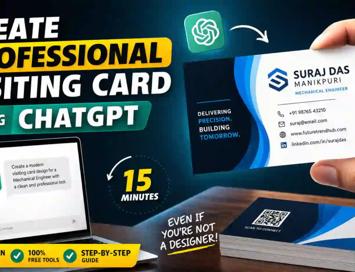 How to Design a Business Card in 10 Minutes Using ChatGPT (Step-by-Step Guide + Free Prompt)