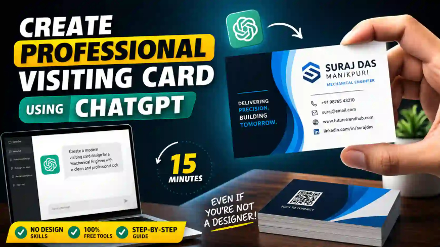 How to Design a Business Card in 10 Minutes Using ChatGPT (Step-by-Step Guide + Free Prompt)