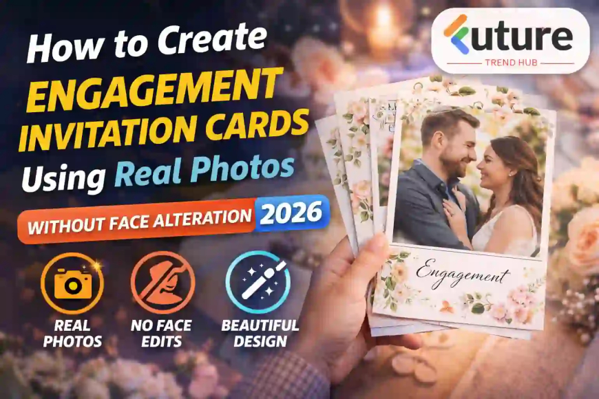 How to Create Engagement Invitation Cards Using Real Photos Without Face Alteration (2026 Guide)