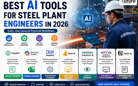 Best AI Tools for Steel Plant Engineers in 2026: Tools, Use Cases & Practical Workflows