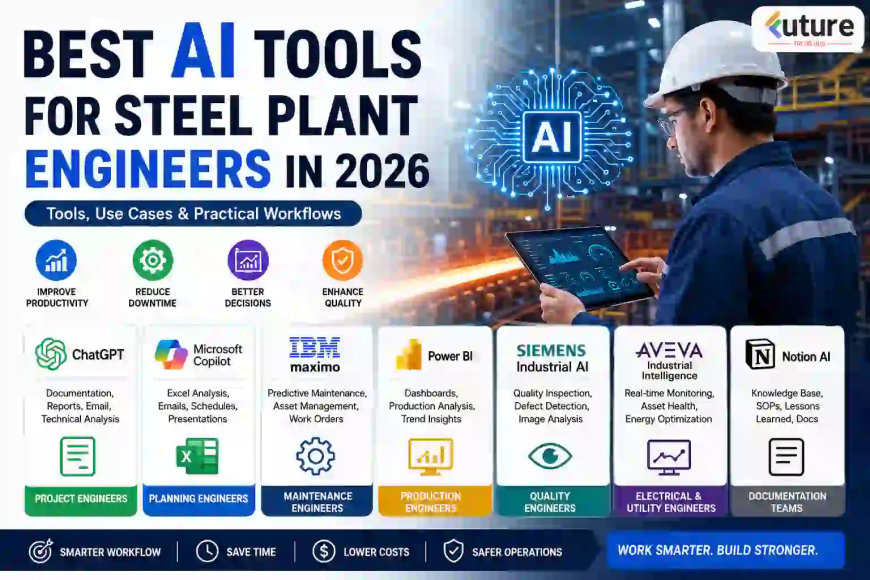 Best AI Tools for Steel Plant Engineers in 2026: Tools, Use Cases & Practical Workflows