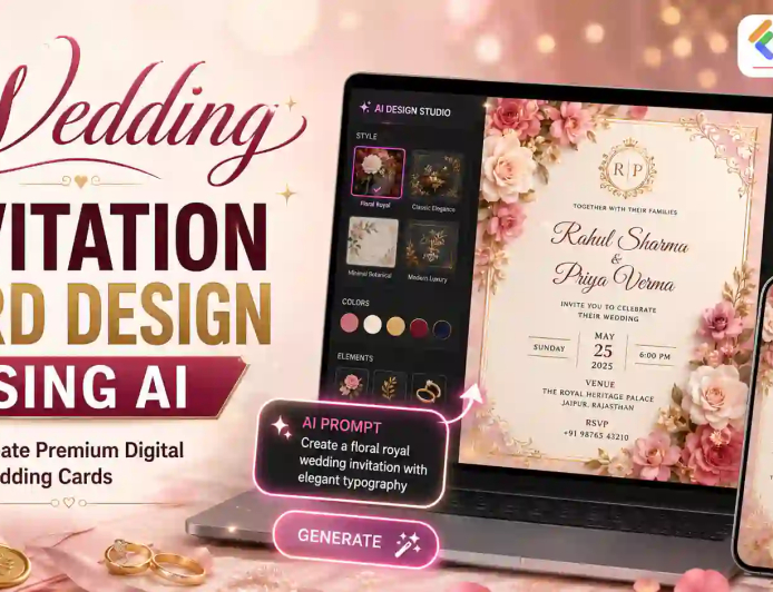Wedding Invitation Card Design Using AI: Create Premium Digital Wedding Cards in 2026