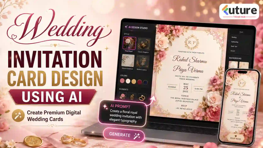 Wedding Invitation Card Design Using AI: Create Premium Digital Wedding Cards in 2026